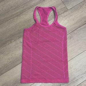 Lululemon Swiftly Tech Racerback 4 Heathered Jewelled Magenta